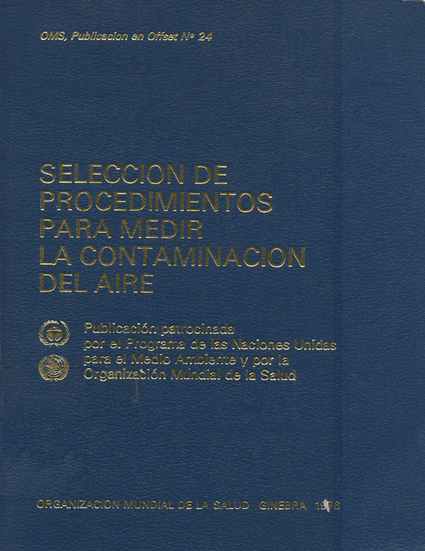 Seleccion de procedimientos para medir la contaminacion del aire