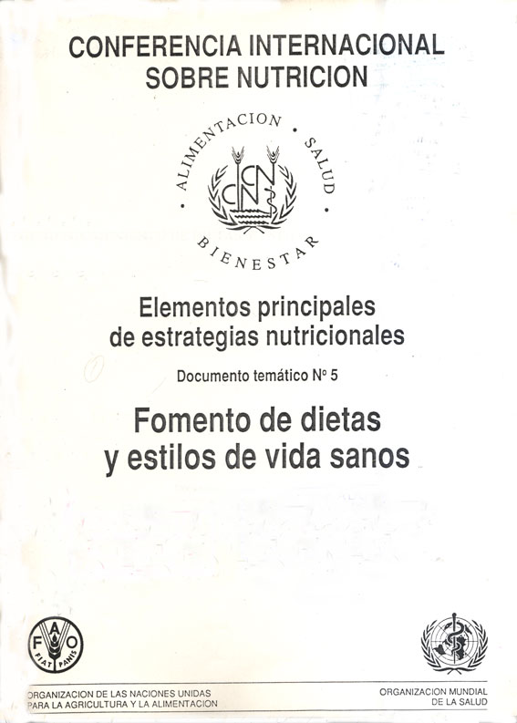 Elementos principale de estrategias nutricionales: Fomento de dietas y estilos de vida sanos