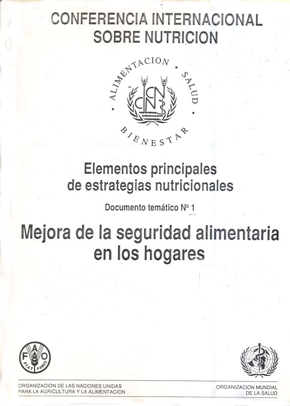 Elementos principale de estrategias nutricionales: Mejora de la seguridad alimentaria en los hogares