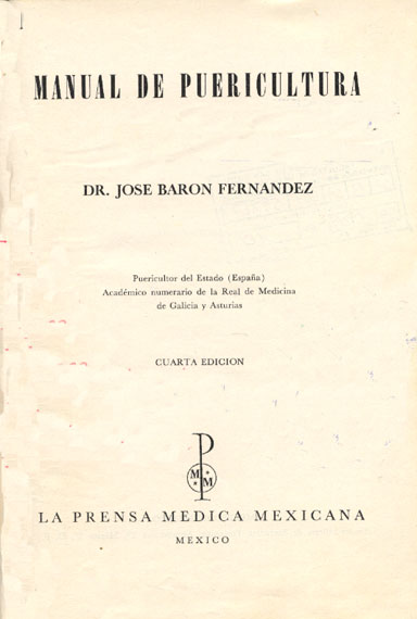 Manual de puericultura