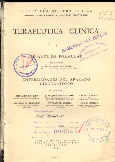 Terapeutica clinica I: el arte de formular