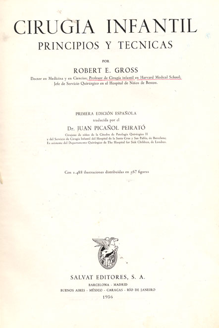 Cirugia infantil, principios y tecnicas