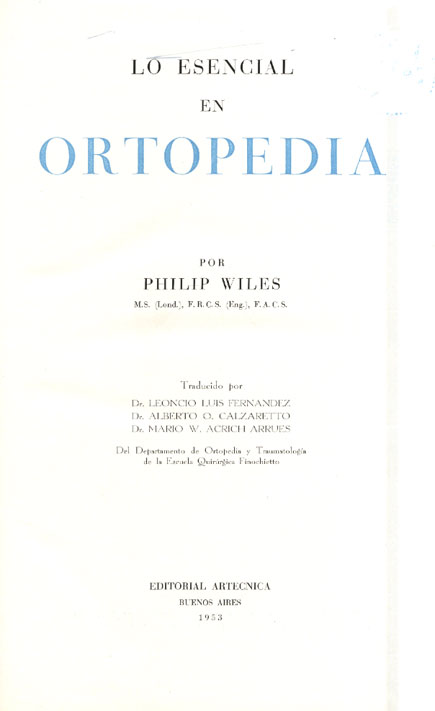 Lo esencial en ortopedia
