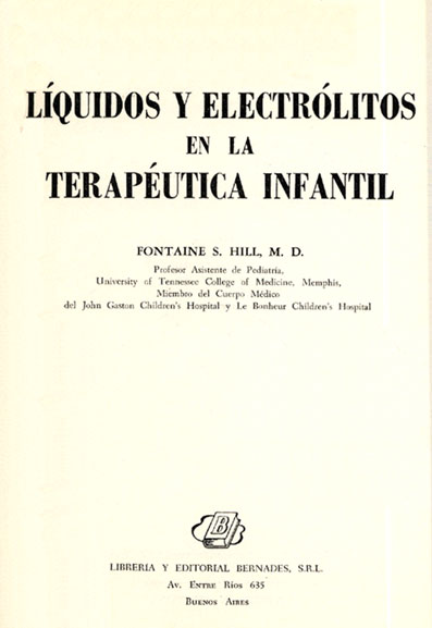 Liquidos y electrolitos en la terapeutica infantil