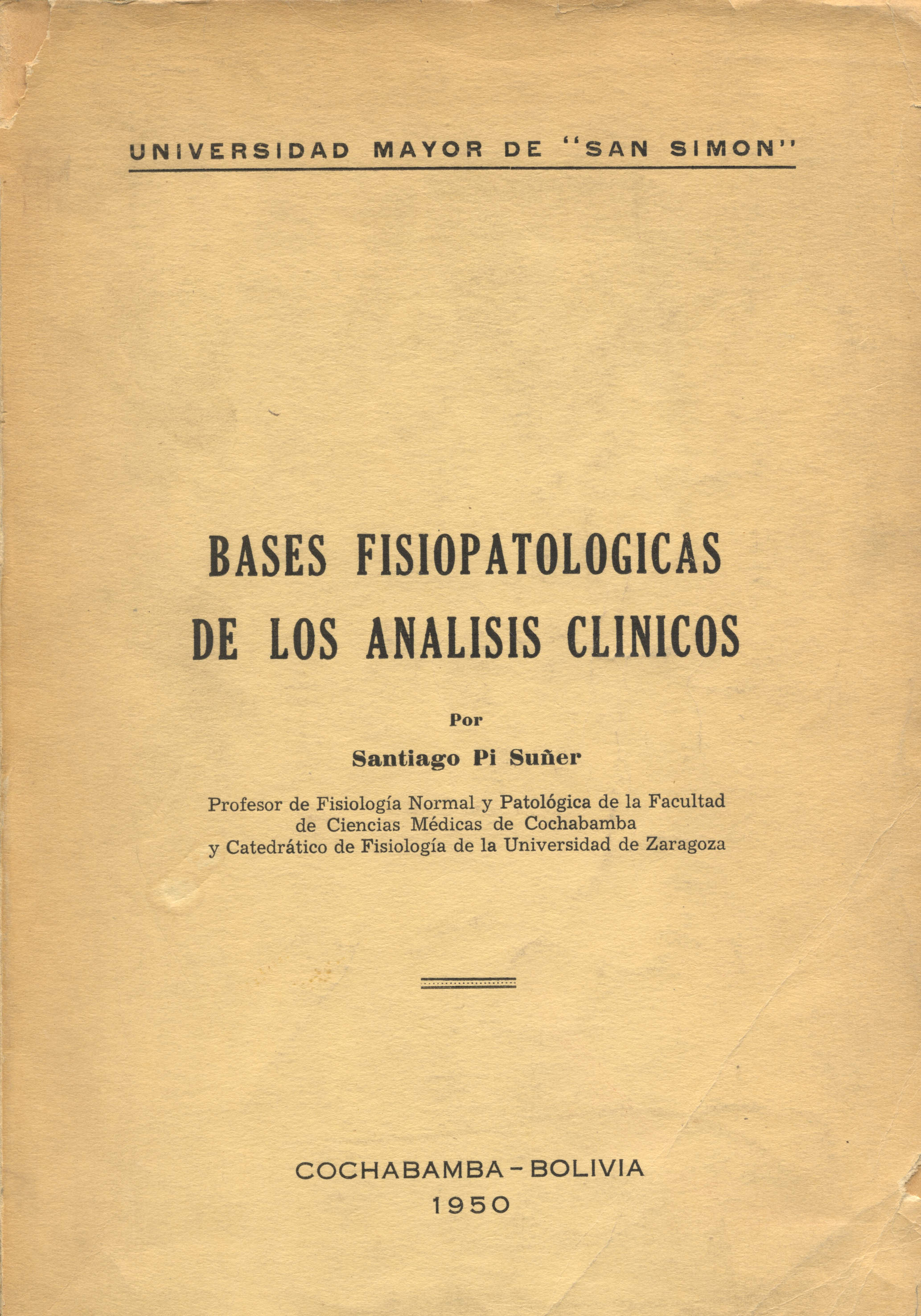 Bases fisiopatologicas de los analisis clinicos