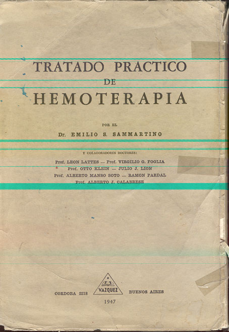 Tratado practico de hemoterapia