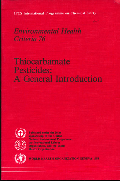 Thiocarbamate pesticides: A general introduction