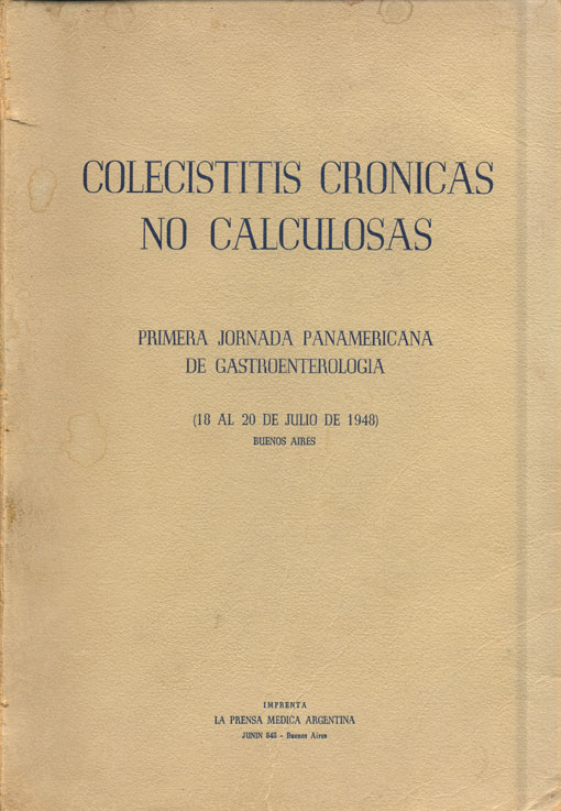 Colecistitis crónicas no calculosas