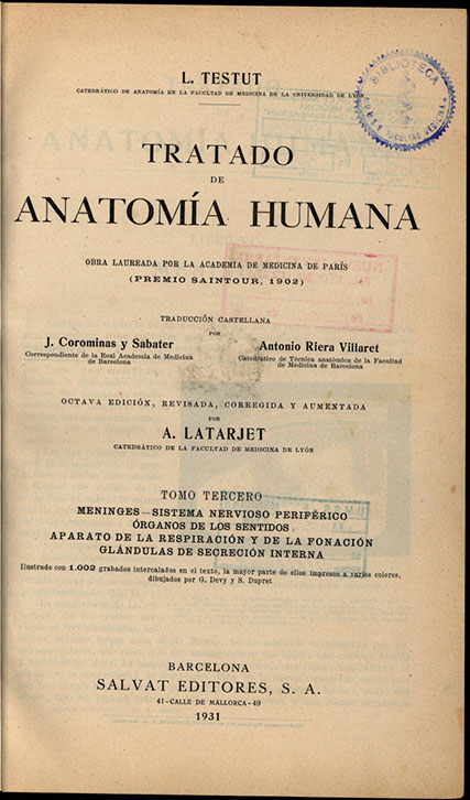 Tratado de anatomIa humana