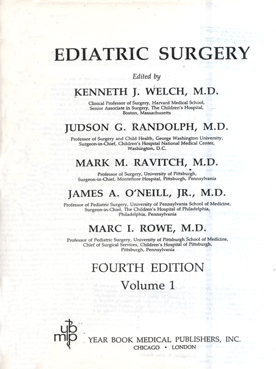 Pediatric surgery