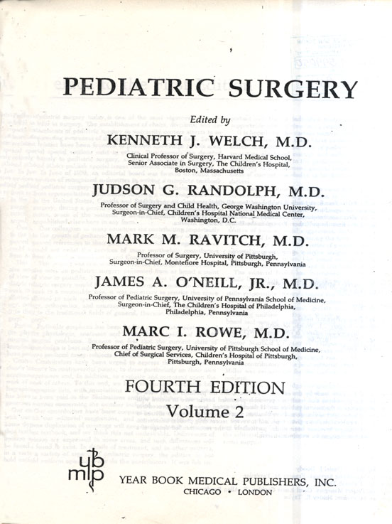 Pediatric surgery
