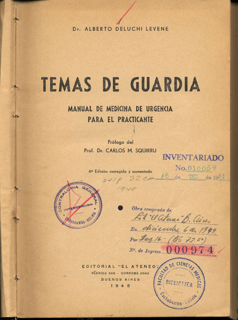 Temas de Guardia: Manual de medicina de Urgencia para el Practicante