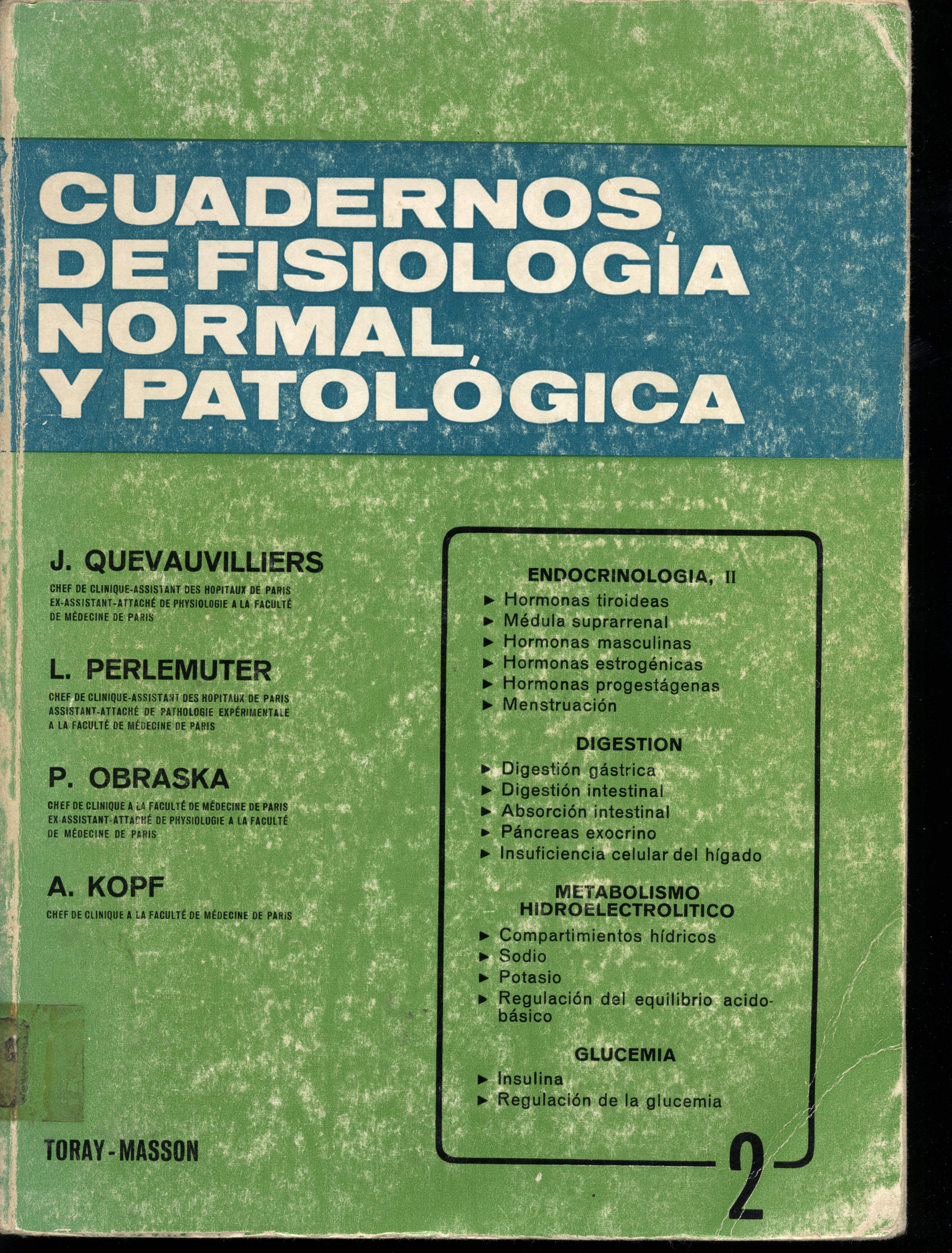 Cuadernos de fisiologia normal y patológica