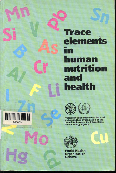 Trace Elements in Human Nutrition and Health
