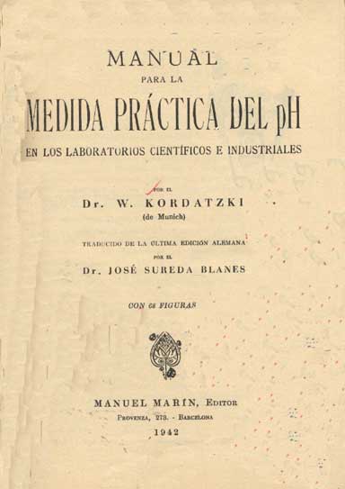 Manual para la Medicina Practica del PH en los Laboratorios Cientificos e Industriales