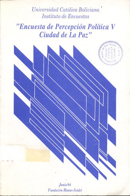 Encuesta de Percepción Politica V Ciudad de la Paz
