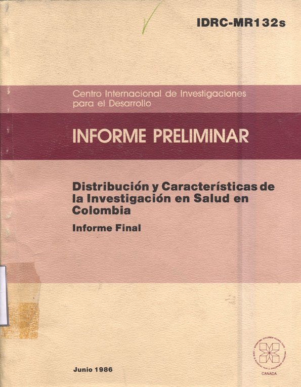 Distribución y Caracteristicas de la Investigación en Salud en Colombia