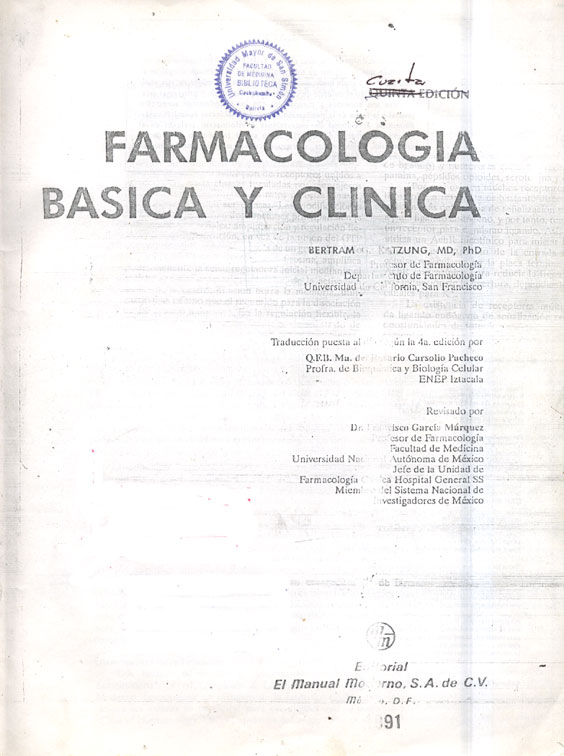Farmacologia Basica y Clinica