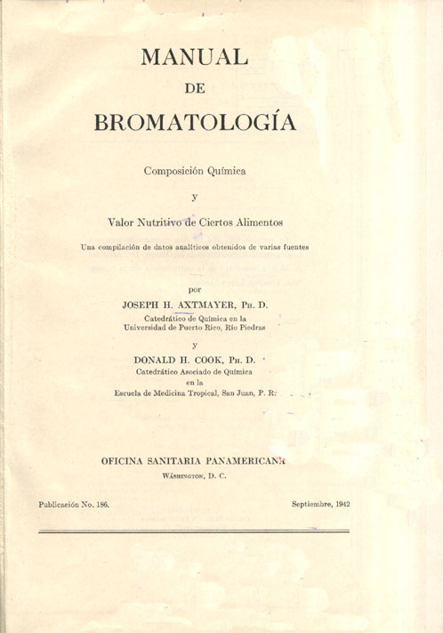 Manual de Bromatologia