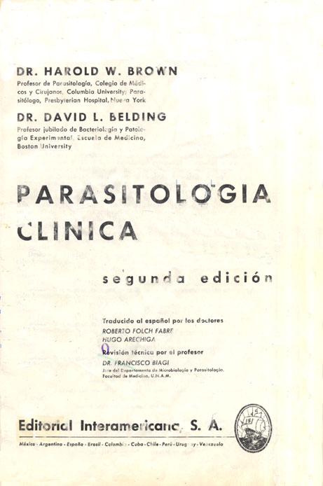 Parasitologia Clinica