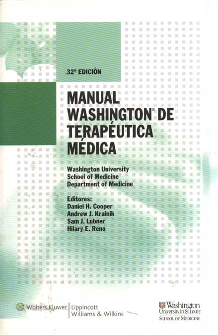 Manual Washington de terapeutica medica