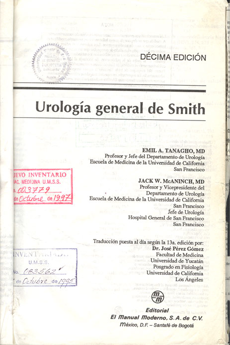 Urologia general de Smith