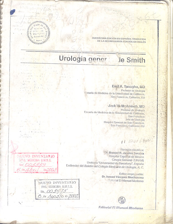 Urologia general de Smith