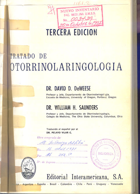 Tratado de otorrinolaringologia