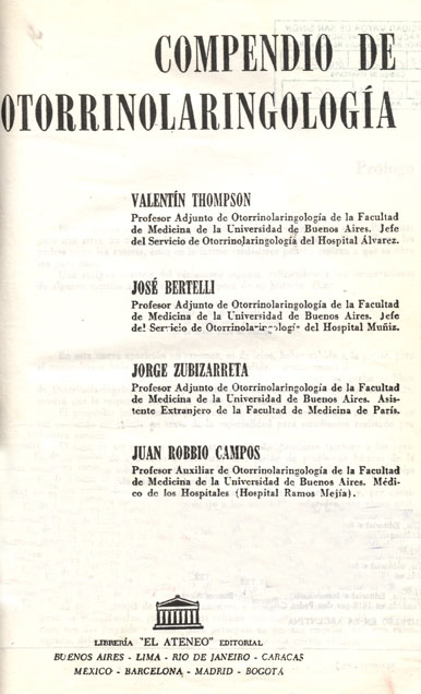 Compendio de otorrinolaringologia