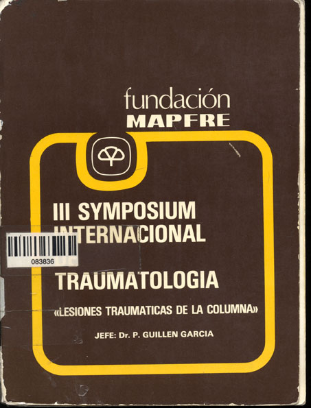 III Symposium internacional de traumatologia: Lecciones traumaticas de la columna
      <i>es</i>