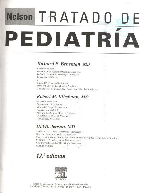 Nelson tratado de pediatria