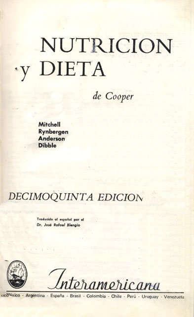 Nutrición y dieta