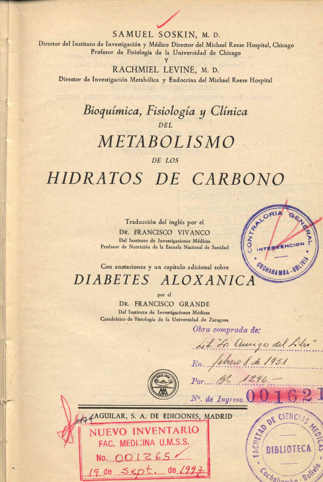 Bioquimica, fisiologia y clinica del metabolismo de los hidratos de carbono