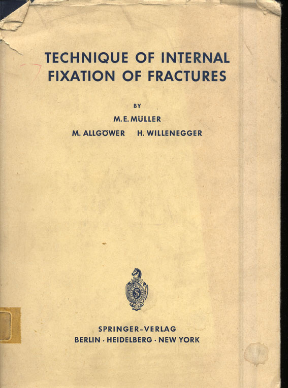Technique of internal fixation of fractures