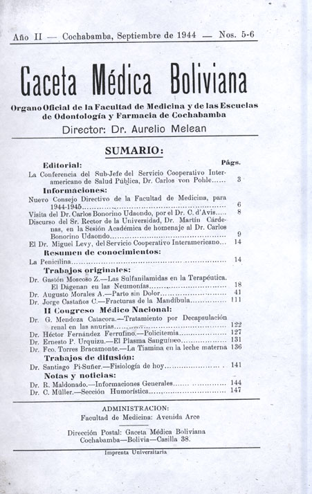 Gaceta Medica Boliviana
