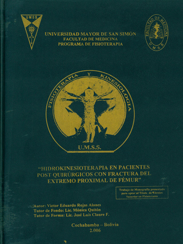 Hidrokinesioterapia en Pacientes Postquirurgicos con Fractura del Extremo Proximal de FÚmur