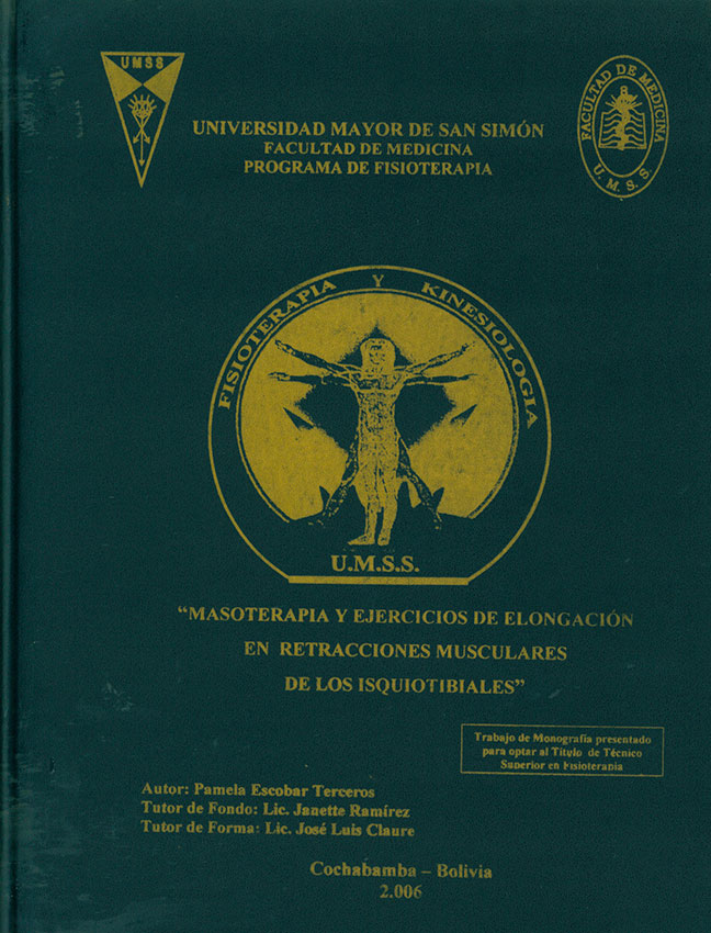 Masoterapia y Ejercicios de Elongación en retracciones Musculares de los Isquiotibiales