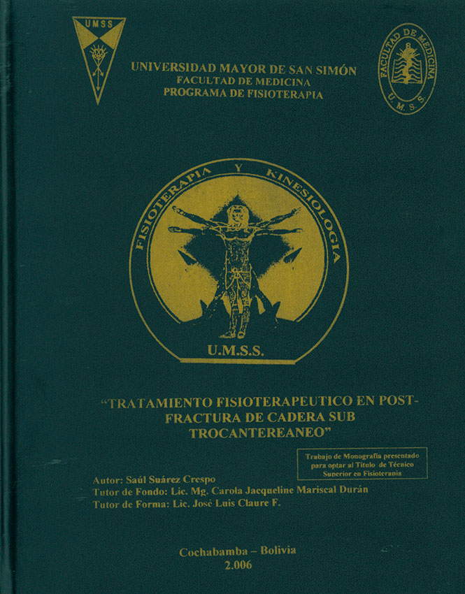Tratamiento Fisioterapeutico en Post- Farctura de Cadera Sub Trocantereaneo