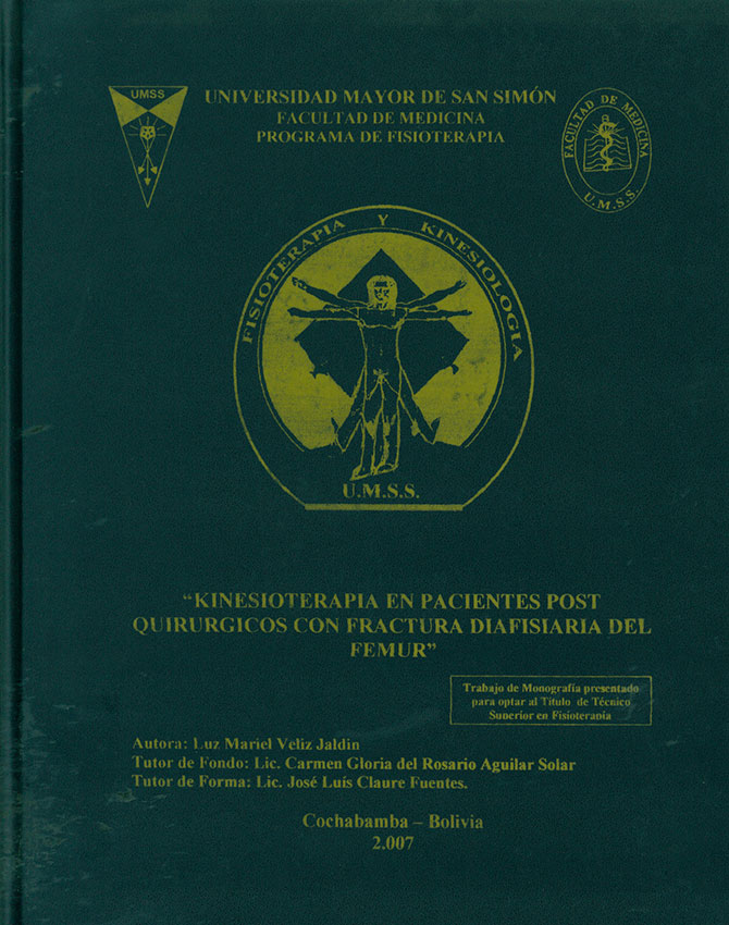 Kinesioterapia en Pacientes Post Quirurgicos con Fractura del  Femur
