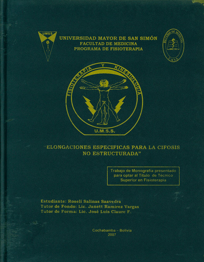 Elongaciones Especificas para la Cifosis no Estructurada