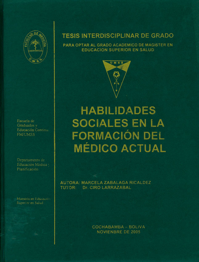 Habilidades Sociales en la Formación del MÚdico Actual