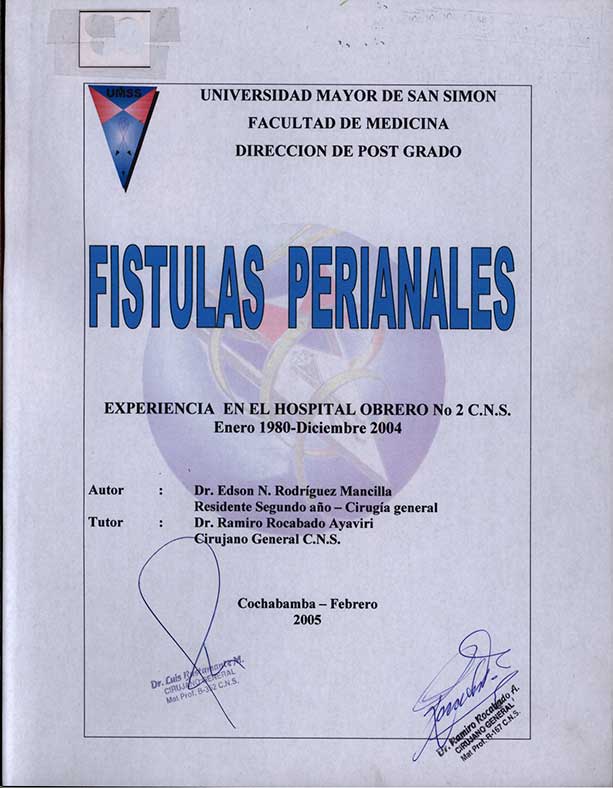 Fistulas Perianales