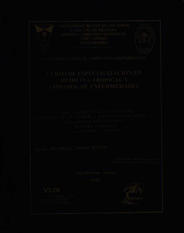 Hipertensión Arterial Propuesta de Modelo de Atención para un Centro de Primer Nivel Chávez Rancho