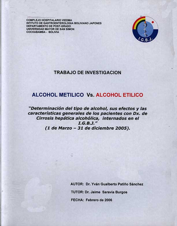 Alcohol Etílico vs Alcohol Etílico