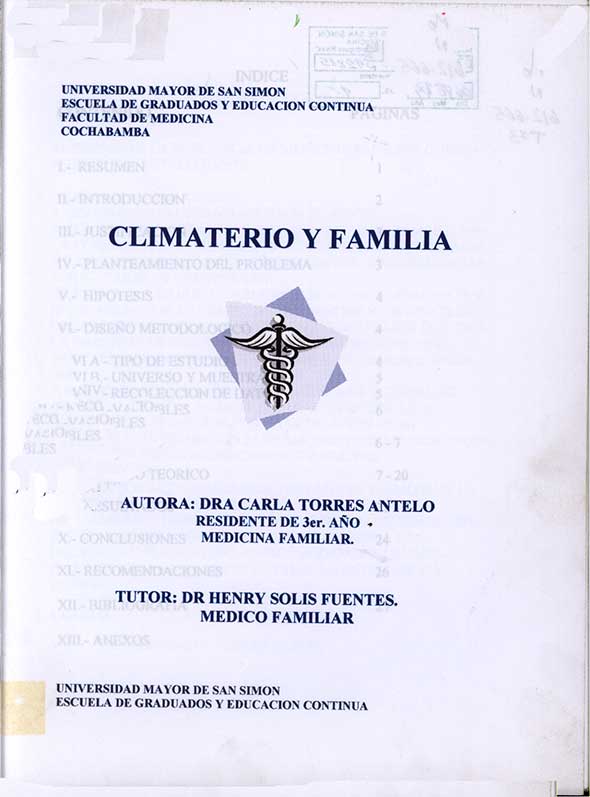 Climaterio y Familia