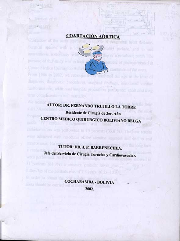 Coartación aórtica
      <i>es</i>