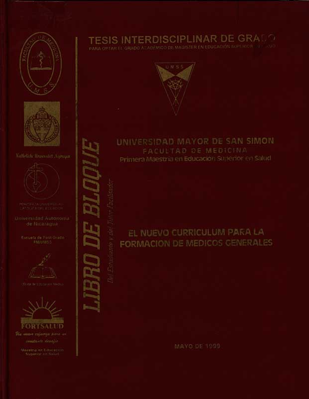 El Nuevo curriculum para la formación de medicos Generales