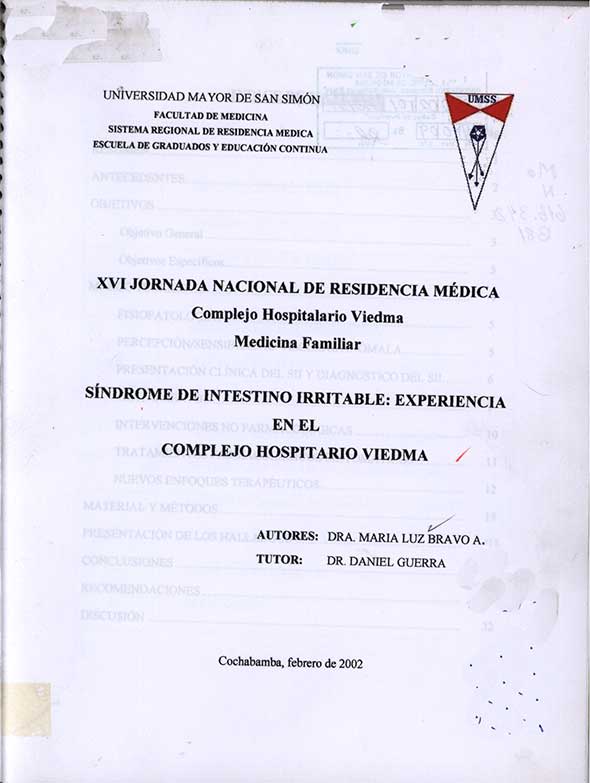 Síndrome de Intestino Irritable: Experiencia en el Complejo Hospitalario Viedma