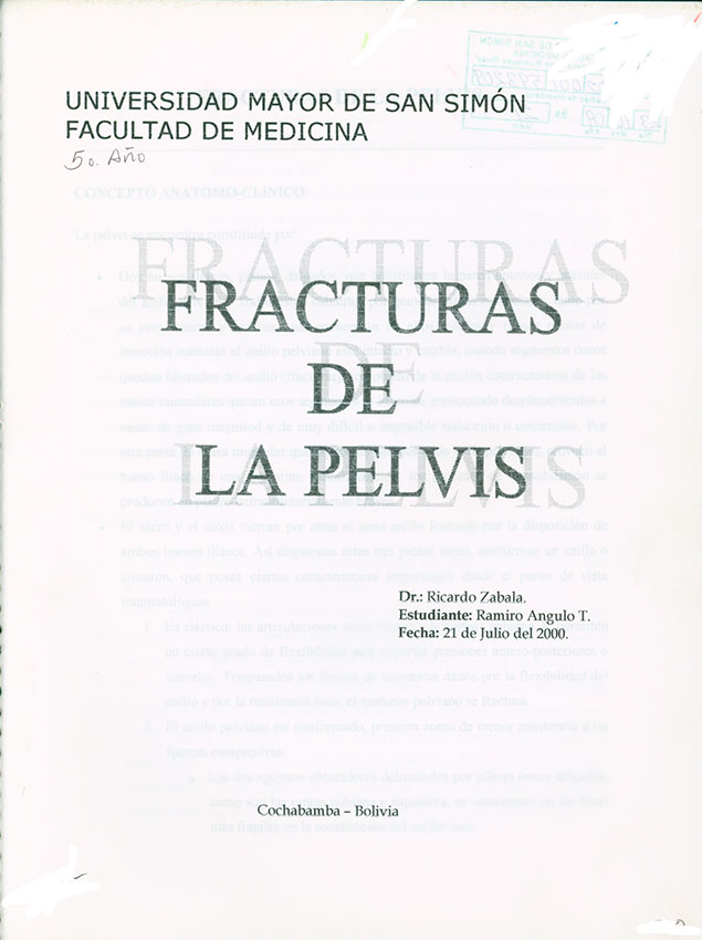 Fracturas de Pelvis