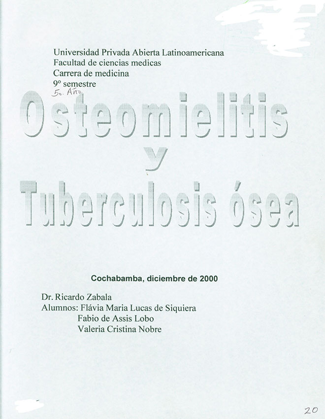 Osteomielitis y Tuberculosis Osea